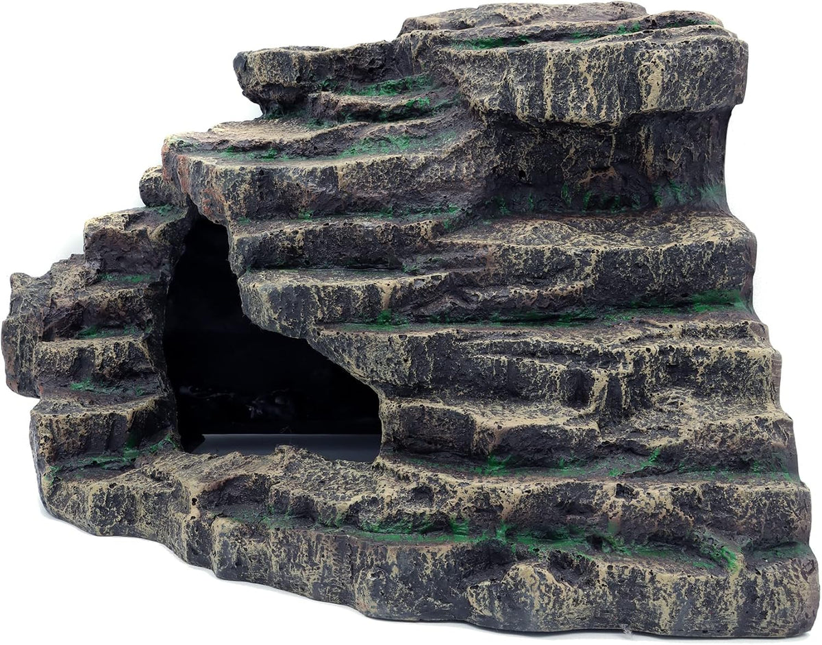 Extra Large Resin Reptile Hideouts Cave Habitat Decor – Essentials for Reptiles And Amphibians - A- Extra Large - image 3