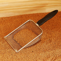 Cat Litter Scoop Stainless Steel Mesh Scooper Long Handle Deep Shovel - Hole:2mm/Fine Sand Scooper - image 4