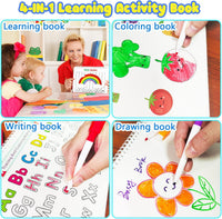 Huijing Montessori Preschool Learning Activities Busy Book - White - image 4