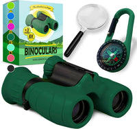 Binoculars for Kids, Perfect Toy for Little Boys and Girls - Dark Green