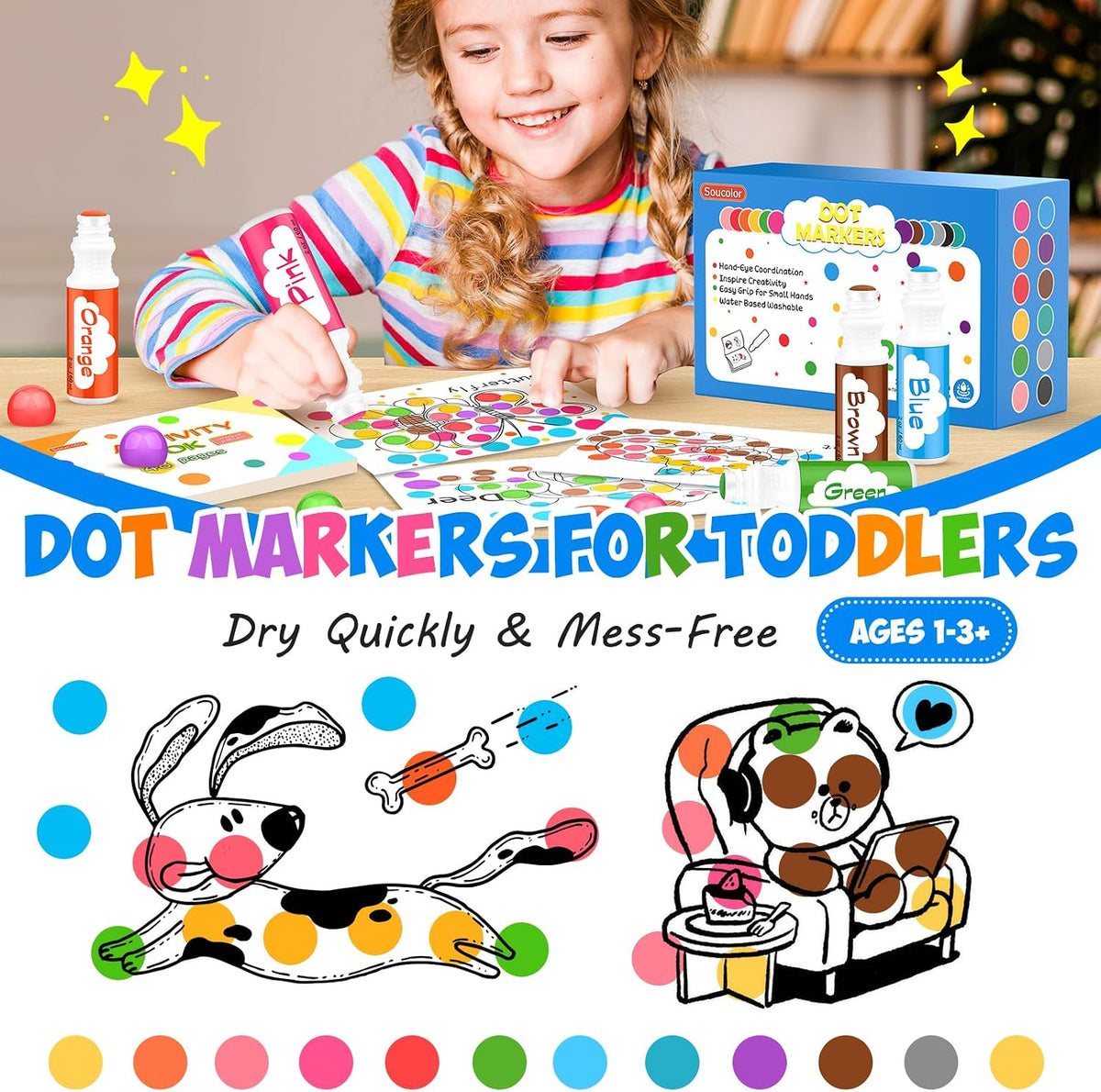 Dot Markers for Toddlers Kids - 96 - image 4