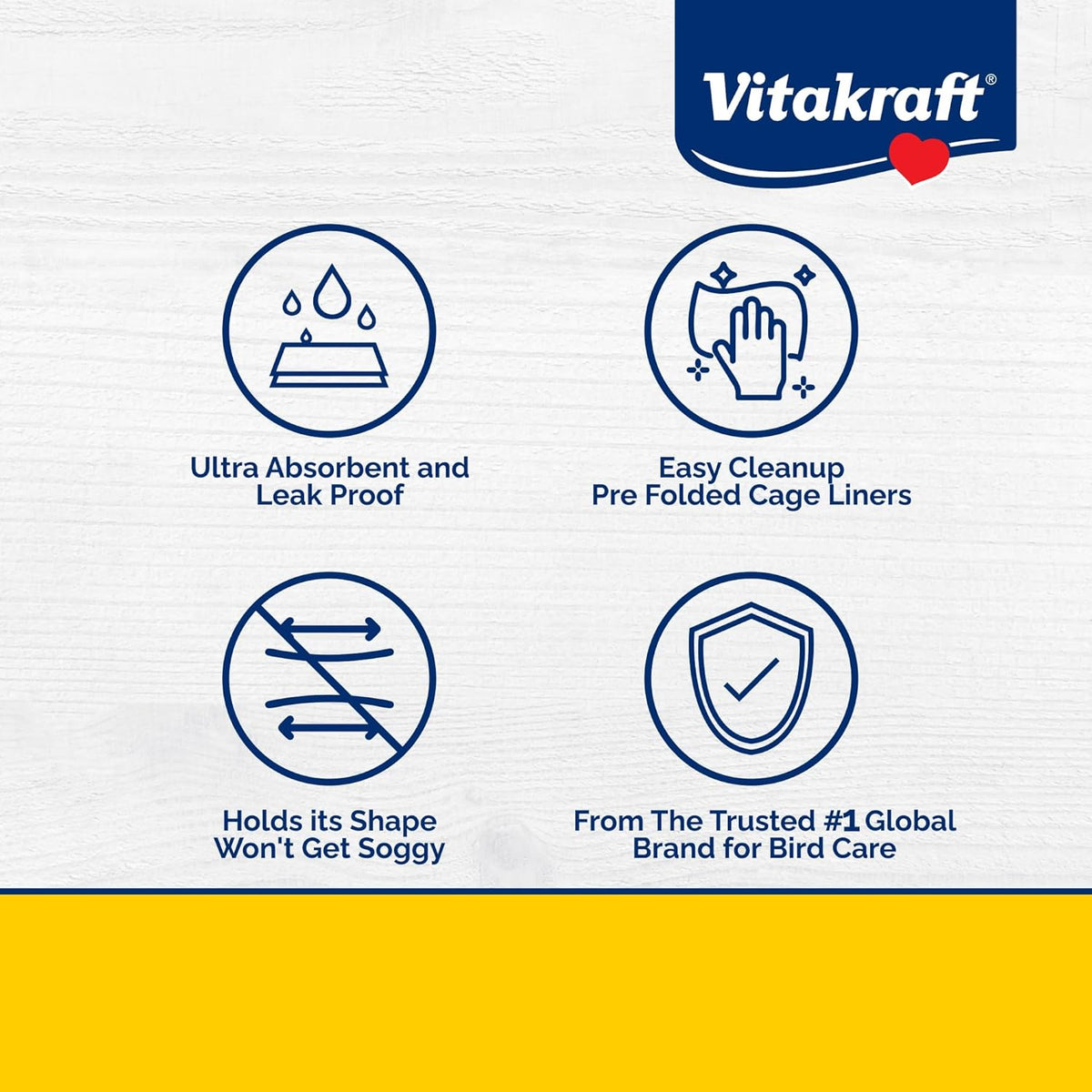 Vitakraft Vitakraft Cage Liners for Birds – Essentials for Birds - image 2