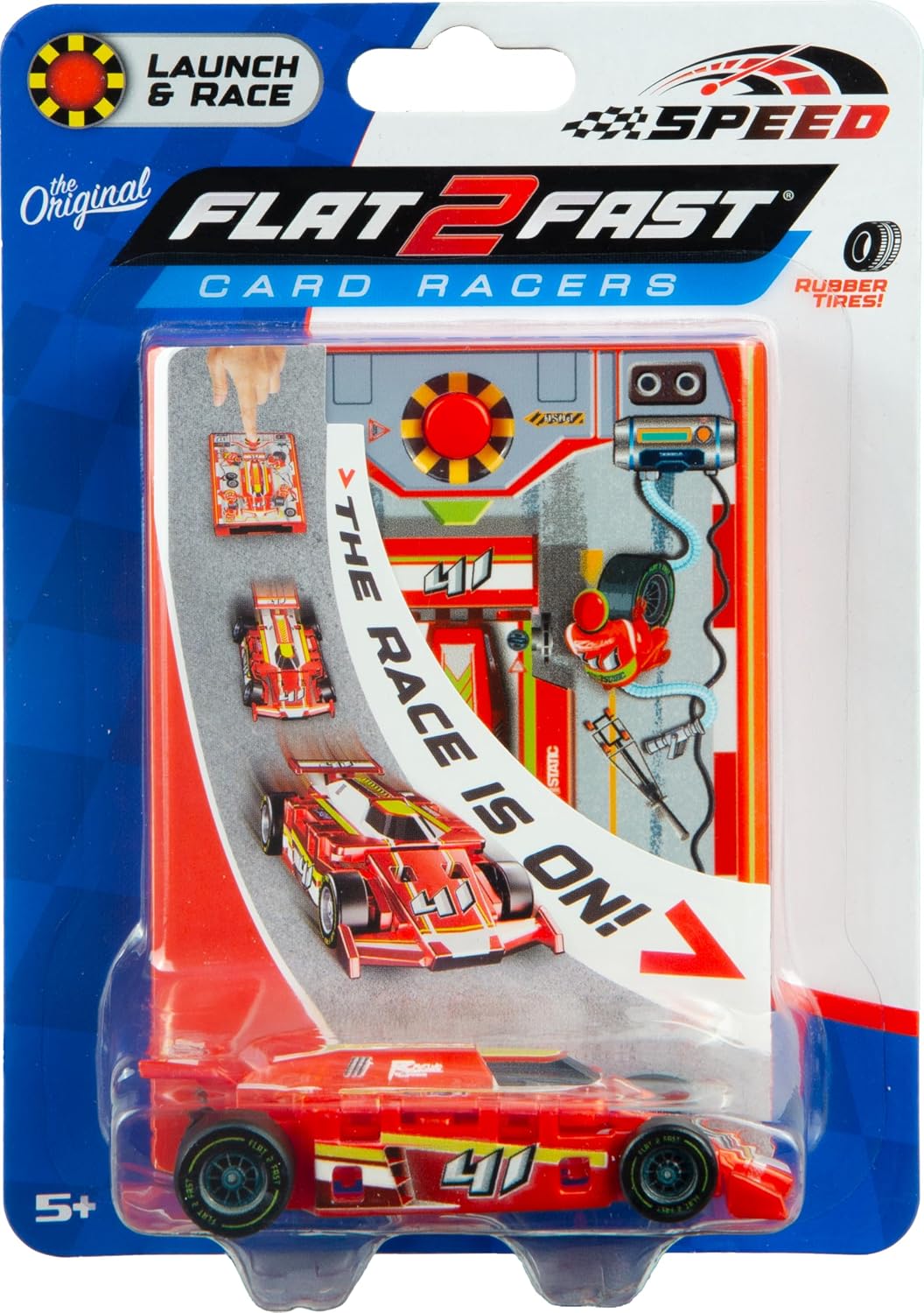 FLAT 2 FAST Original Speed Card Racer - Speed - 1 Pack / Racing Red - image 4