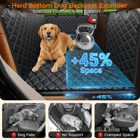 URPOWER Dog Car Seat Cover for Back Seat - Matte Black / Standard - 54" Length - image 2