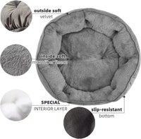 Small Dog Bed for Small Dogs, Cat Beds for Indoor Cats - Large (Pack of 1) / Grey - image 4