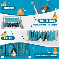 Guinea Pig Hideout, Guinea Pig Corner Hideout - Blue / 23"L x 11.7"W x 11.2"TH - image 2