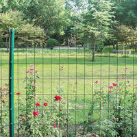 Black PVC Coated Welded Wire Fence 36 Inch x 50 Foot, 2 Inch x 4 Inch 15GA, Garden Border Fencing Roll Vinyl Coating Metal Wire Mesh Hardware Cloth for Yard Vegetable Plant Protection