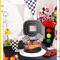 MiniInflat Race Car 5th Birthday Number Sign Centerpiece Race Car - 9th - image 4