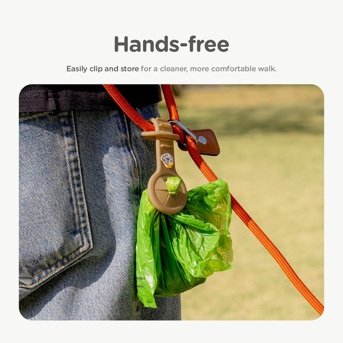 Dog Poop Bag Holder for Leash – Essentials for Dogs - Ivory - image 4