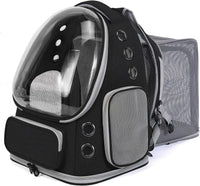 Cat Backpack Carrier for Cats and Small Dogs - Black / X-Large