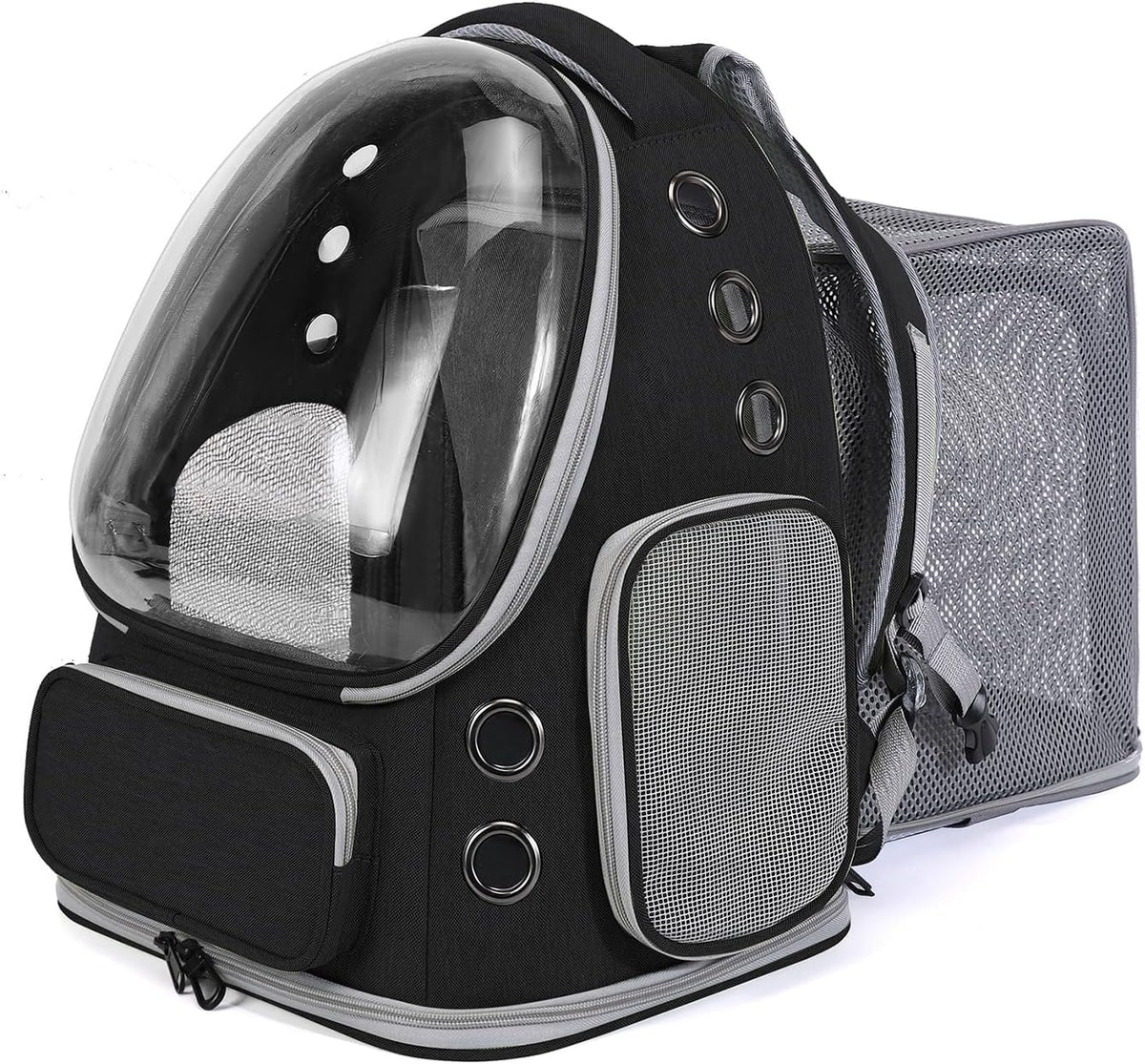Cat Backpack Carrier for Cats and Small Dogs - Black / X-Large