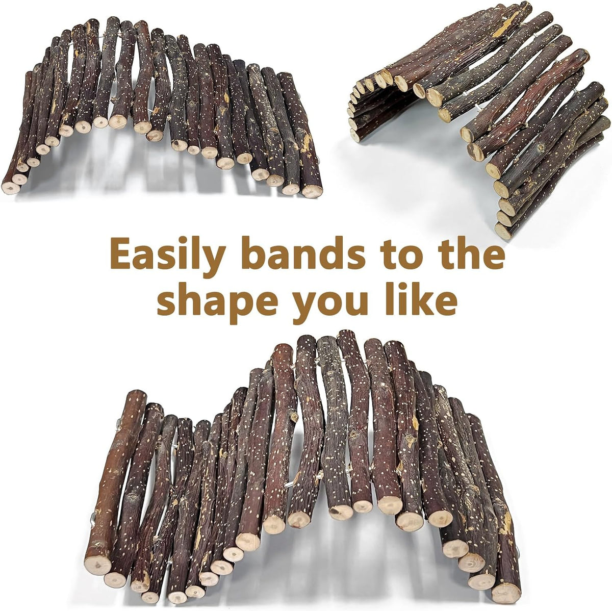 Extra Large Tortoise Hide Reptile Hideout Wood Turtle Tunnel – Essentials for Reptiles And Amphibians - L-15.8 x 7.9-3 PACK - image 3