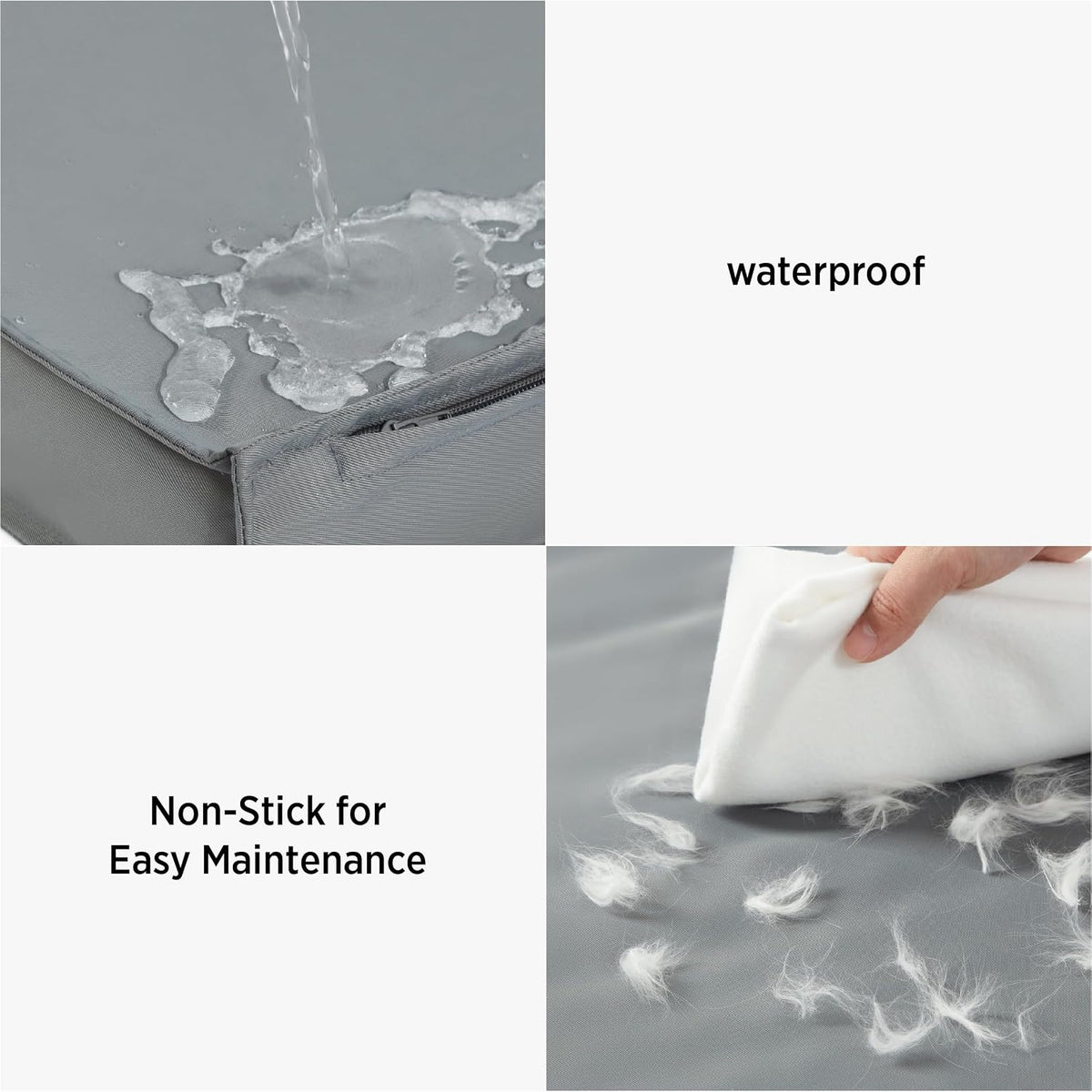 LE SURE Waterproof Dog Bed Cover Replacement - X-Large / Grey-Water resistant / Cotton - image 3