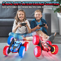 Hamdol Remote Control Car for Kids - Blue&red / Glow (Headlights & Wheel Lights) - image 4
