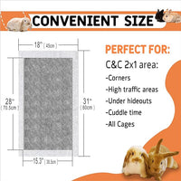 Guinea Pig Bedding, Disposable Guinea Pig Cage Liners, Charcoal Odor Controlling Absorbent Waterproof Pee Pads for Rabbits, Hamster and Other Small Animals. 18''x31'',24 Count