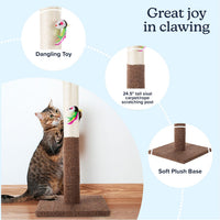 PETMAKER Cat Scratching Post - Brown - image 2