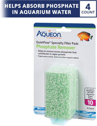 Aqueon QuietFlow LED PRO Ammonia Reducer 4 Count Filter Pads - For Model 10 / Phosphate - image 2