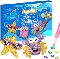 Labeol Diamond Art Kits for kids 5D Diamond Creat Your Own GEM - Ocean
