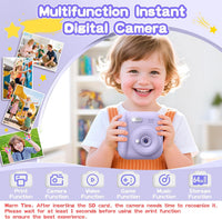 Kids Instant Camera with 64GB SD Card - Purple - image 2