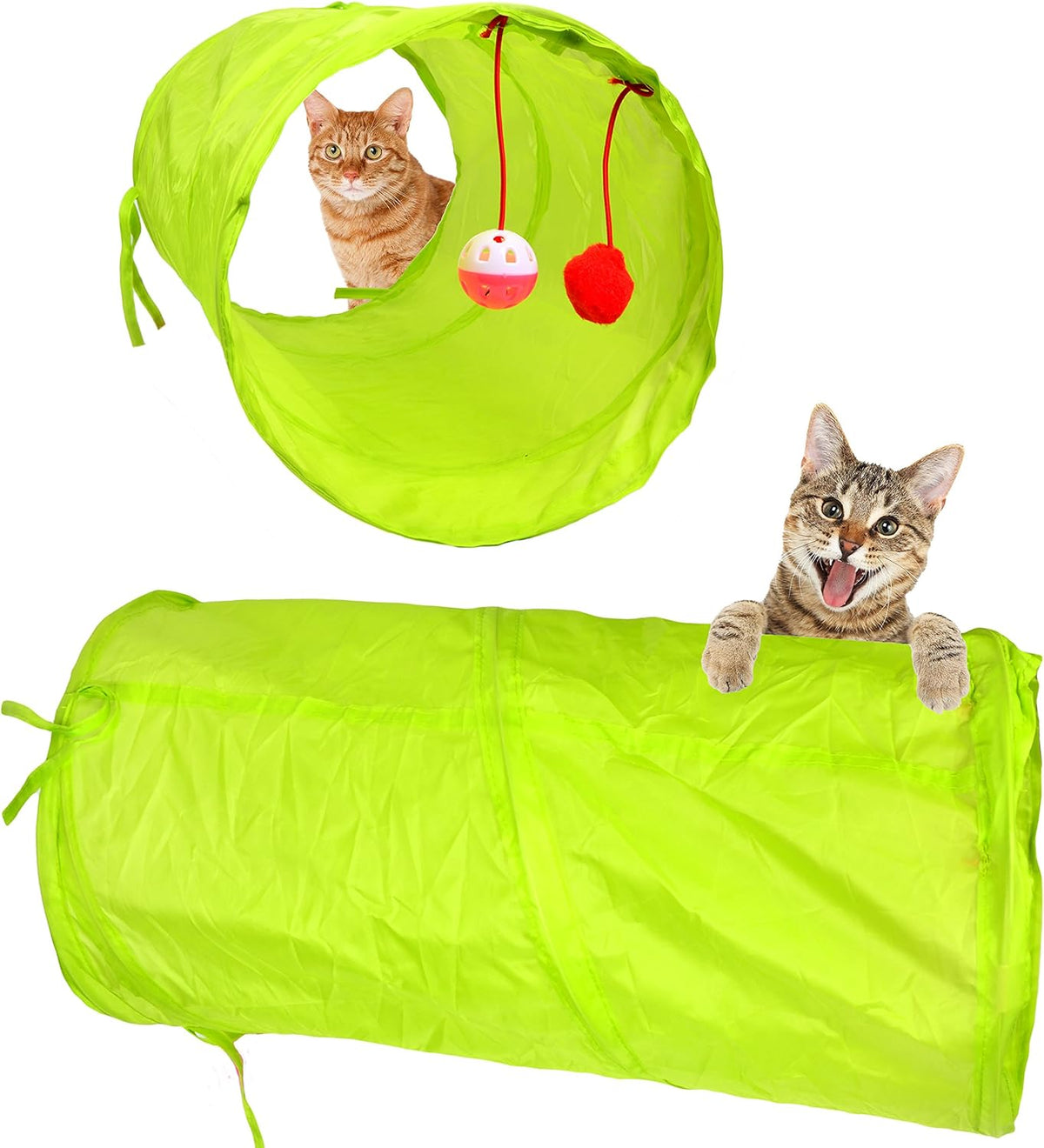 Youngever 24 Cat Toys Kitten Toys Assortments, 2 Way Tunnel - image 2