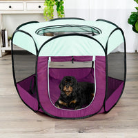 FurHaven Soft-Sided Dog & Cat Playpen - Purple / Medium - image 2