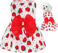 choyaxo Floral Dog Dress Cute Dog Skirt Pet Dress Summer Pet Clothes - Fruits / X-Small