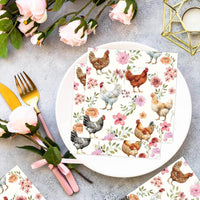 Yoyuspy 50 pink pumpkin baby shower napkins in gingham and polka dot prints - view 37