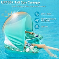 Jasonwell Pool Float with Canopy - green / X-Large - image 3