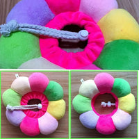 Rabbit Cat Cone Collar Soft,Adjustable Cat Recovery Wound Healing Accessory,Cats Cones to Stop Licking,for Chinchilla,Guinea Pigs,Bunny,Kitten Donuts Collar After Surgery(Small)