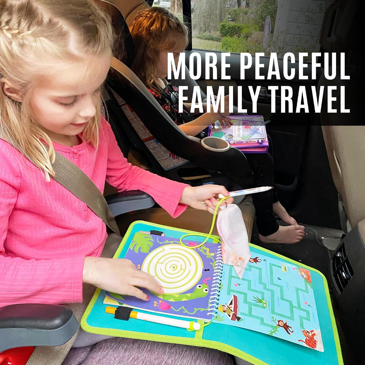 Totebook kids travel activity kit with tethered dry erase markers and ocean theme activity book - view 30