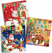 Homicozy 3Pcs Paint by Number Sticker Books for Kids 4-8 - Christmas-3pcs