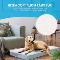 Washable Orthopedic Large Dog Bed with Removable Cover - Blue / 44.0"L x 32.0"W x 3.0"Th - image 4