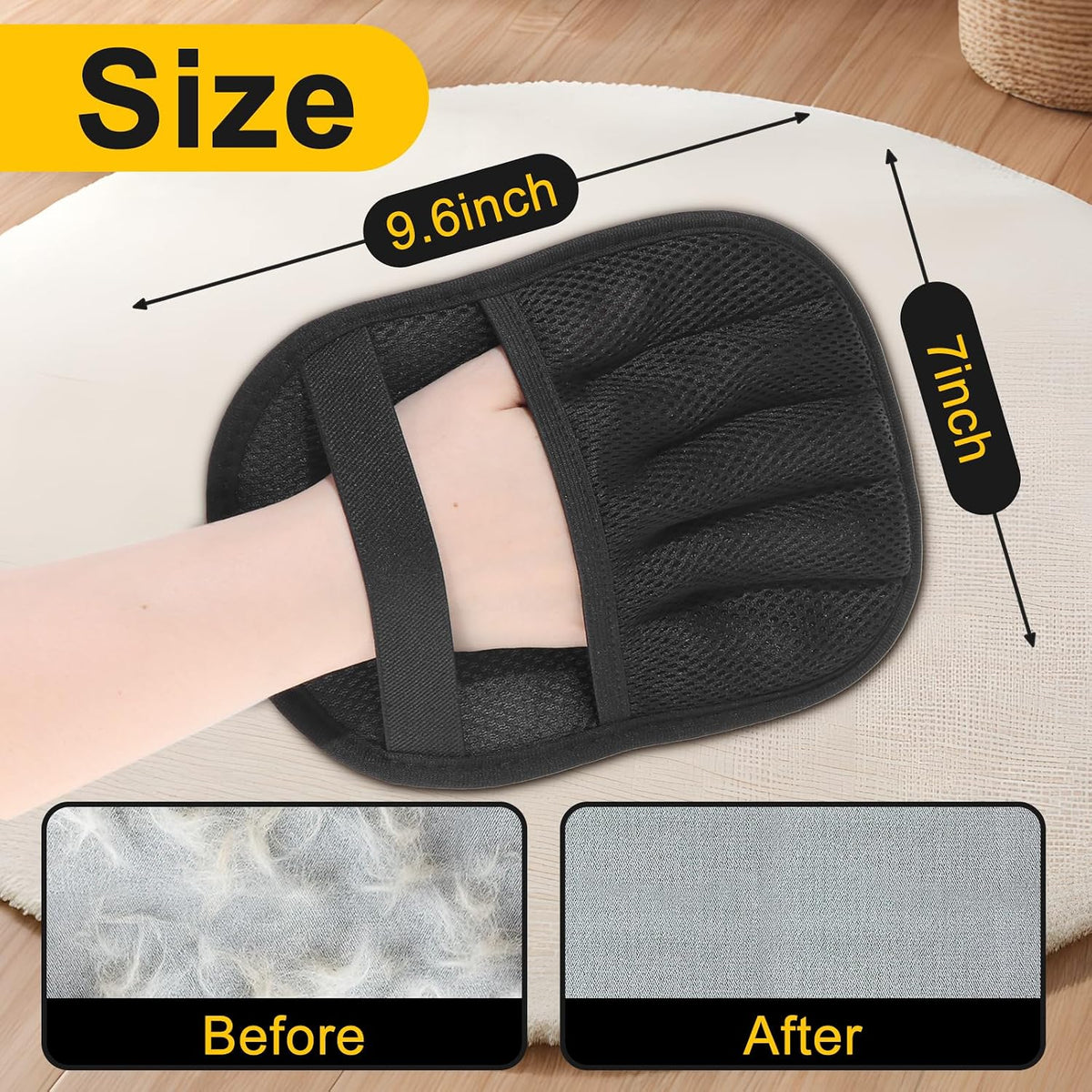 2-Pack Pet Hair Remover Gloves - image 3