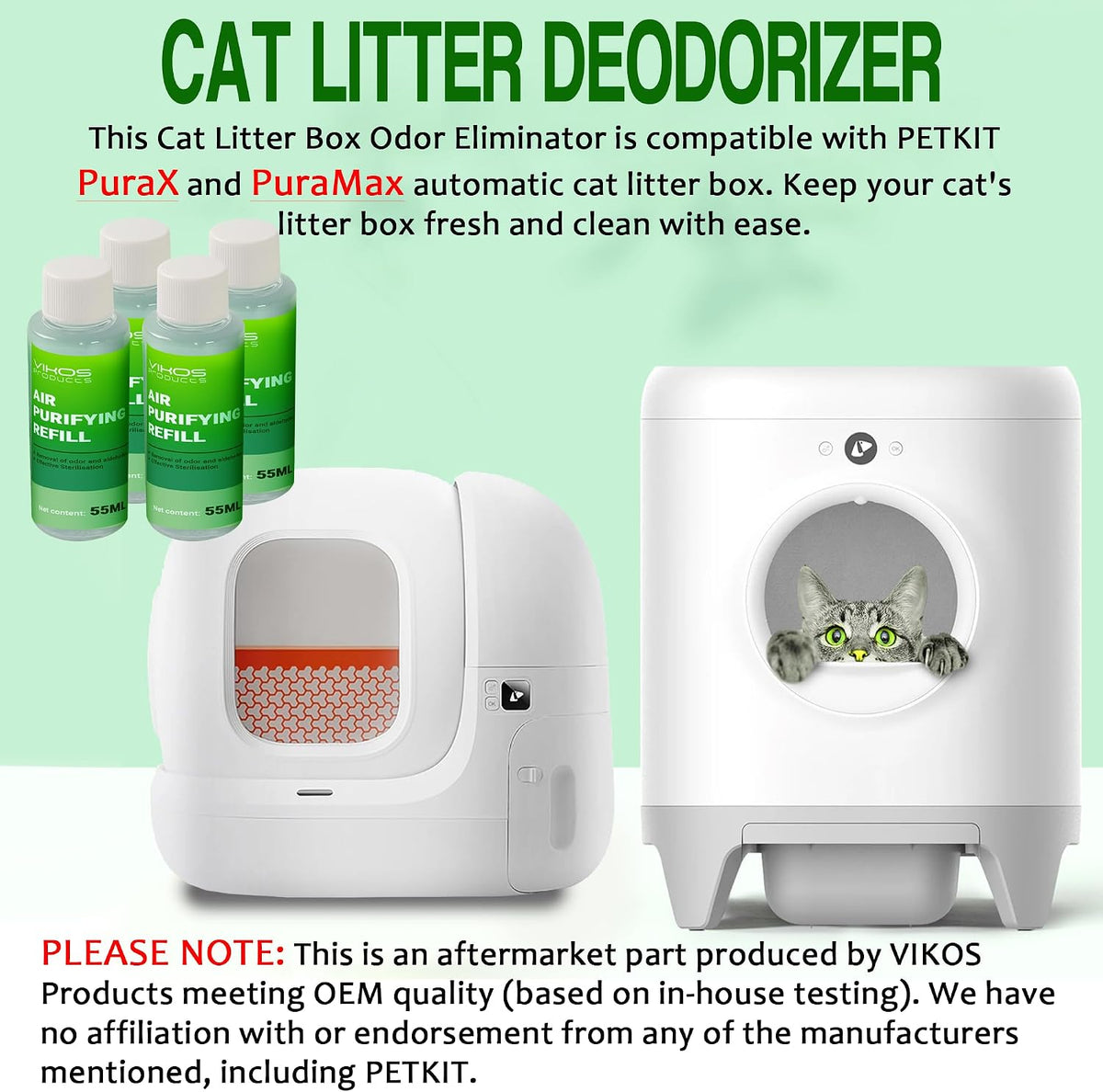 Cat Litter Deodorizer for PET-KIT PuraX PuraMax Self-Cleaning Litter - Lemon - image 4