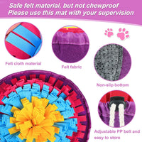 Vivifying Snuffle Mat for Dogs - Yellow&Blue&Purple - image 2
