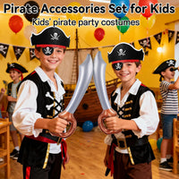ZeeDix 9 Pcs Pirate Accessories for Kids - 36pcs Pirate Sets - image 4