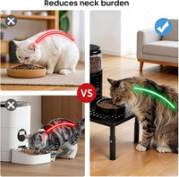W‌SOWX Adjustable Automatic Cat Feeder Stand - Black - image 2