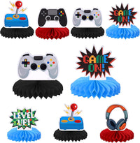 6 PCS Video Game Honeycomb Table Centerpiece Game On Controllers