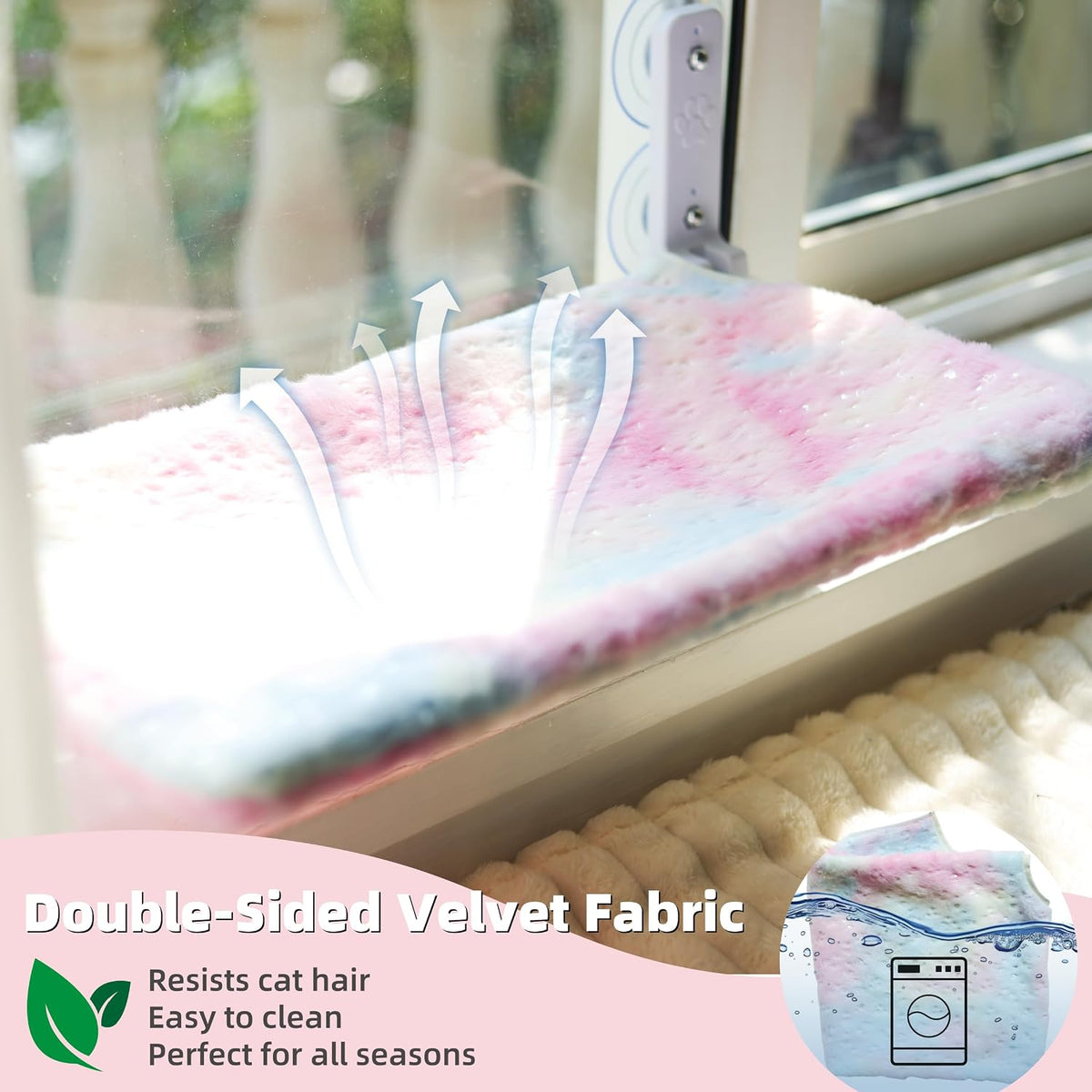 Foldable Cat Window Perch - Multicolor / L (23.5'L x11.2'W x7.8'H) - image 4