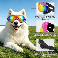 Dog Goggles for Large Breeds - Pink L - image 3
