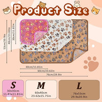 3 Pcs Washable Guinea Pig Blankets Absorbent Small Animal Fleece Bedding Cage Liners Reusable Pet Pee Pad Sleep Mat Pad Cover for Hamster Ferret Rabbit Chinchilla Hedgehog (Multi, Muitisize)
