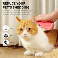 Deshedding Brush for Dogs, Cats, Horses & Rabbits – Professional Pet Grooming Comb,Removes Loose Fur & Undercoat,Gentle Stainless Steel Blade,Easy Clean Handle,Grooming cat brush