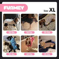 FUAMEY Dog Recovery Suit Male,Dogs Surgery Neuter Suits Puppy Spay Shirts for Female Protect Dog's Skin Anti Licking Abdominal Wounds Doggie Onesie Pet Bodysuit Alternative to Cone Polka Dot XL