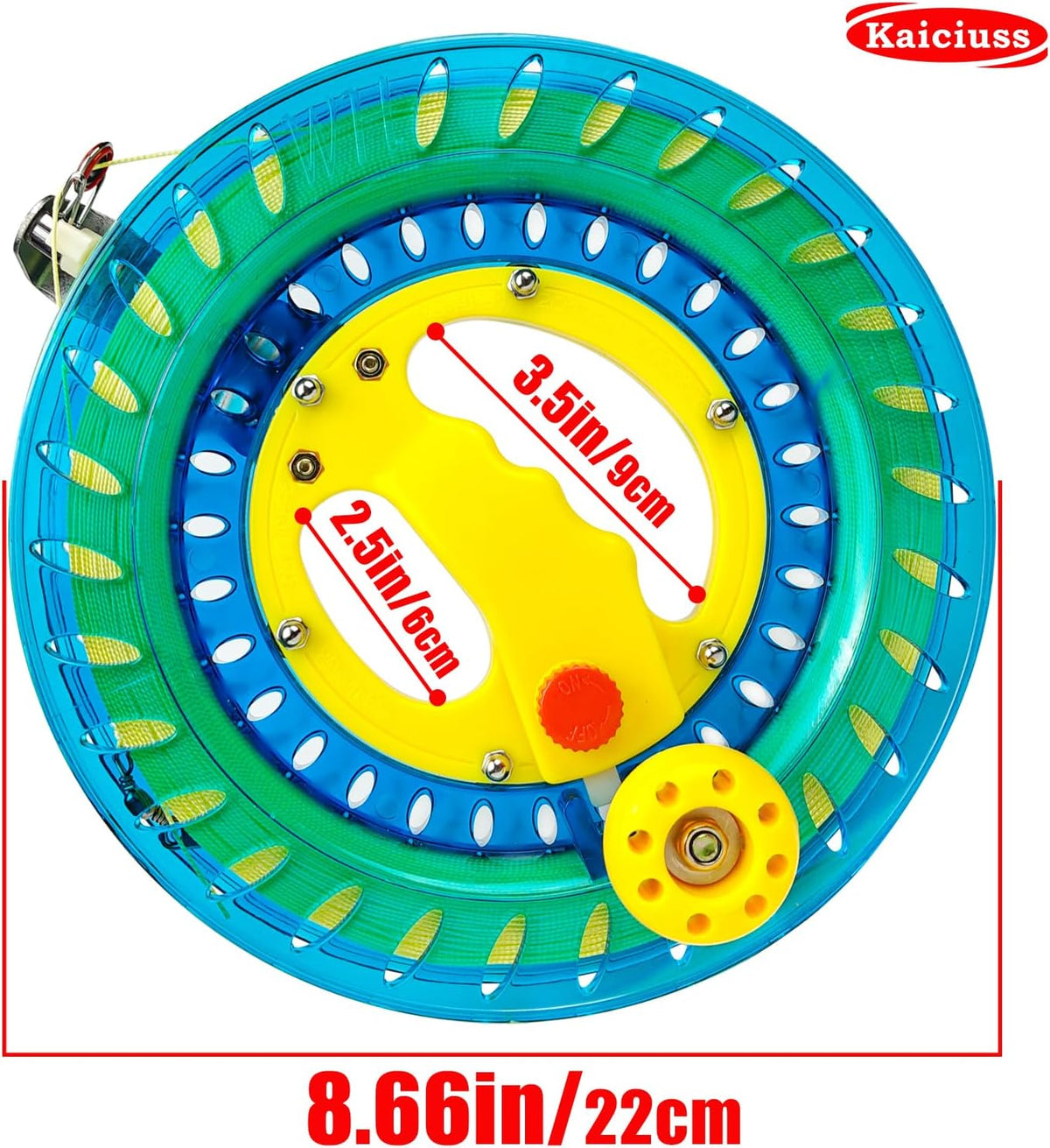 7.2in Kite Reels for Teens - Light Blue Kite Reel / 8.7 inch - image 2