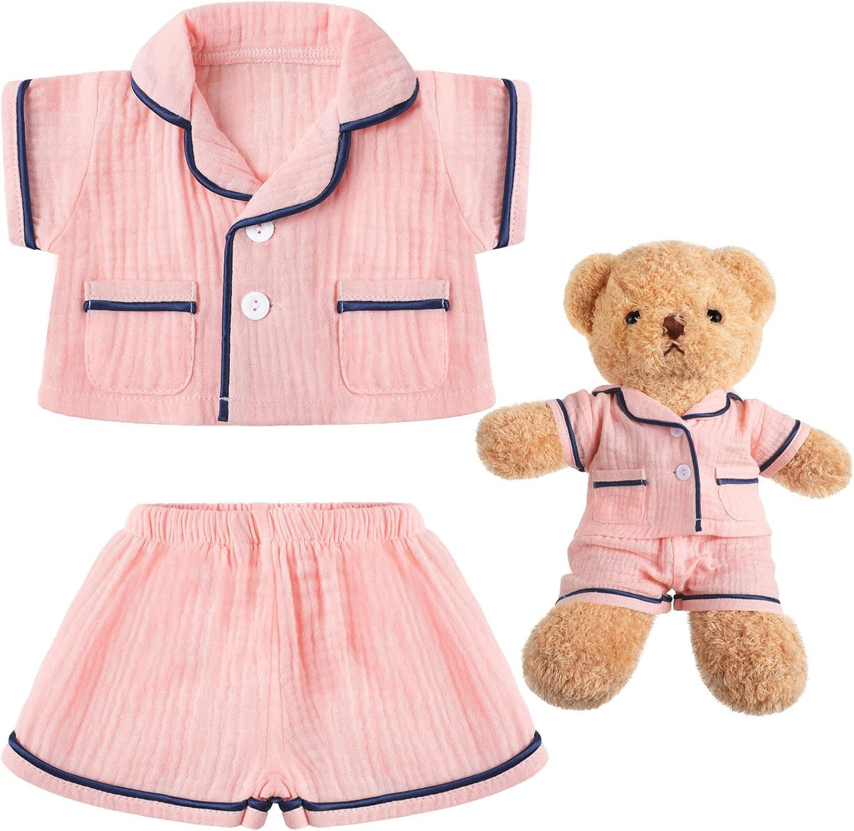 Hungdao Bear Pajamas Clothes for Make Your Own Animals - Pink