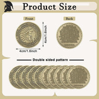 Nosiny 40 Christian challenge coins in gold zinc alloy with double sided print - view 9
