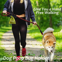 Dog Poop Bag Holder Leash Dogs Waste Bag Clip Dispenser Plastic - 1 Count (Pack of 2) / Black - image 3