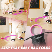JOYIN Green Ankle Skip Ball with Flashing Lights - Pink - image 3