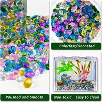 BXI 2.2 Lbs Small Aquarium Substrate Gravel Sand - Multicolored Glass Sand / 2.2 lbs, 0.24''-0.40''(Medium) - image 3