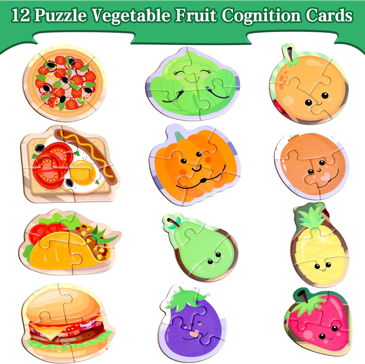 Magnetic Puzzles for Kids Ages 3-5 - Food - image 2